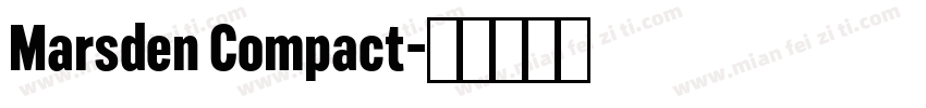 Marsden Compact字体转换